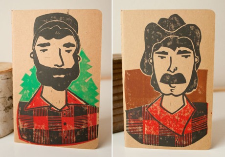 lumberjack and cowboy journals