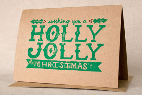 Holiday Card Holly Jolly Christmas